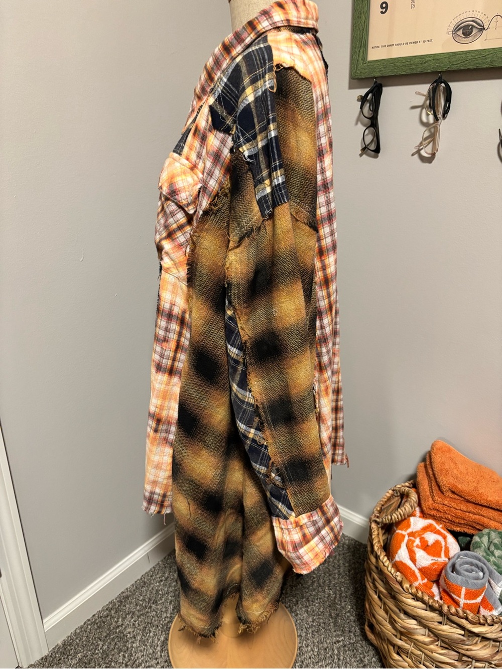 Shabby Chic Style Flannel Shirt - Picture 5 of 6